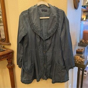 KEKOO Women Wearable Art Clothing Lagen Look Light Jacket Size 1 (S/M)